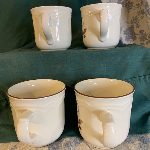 VTG Set of 4 Japan Hearthside Mayblossom Brown Cumberland Stoneware Tea Cups - Picture 4 of 13